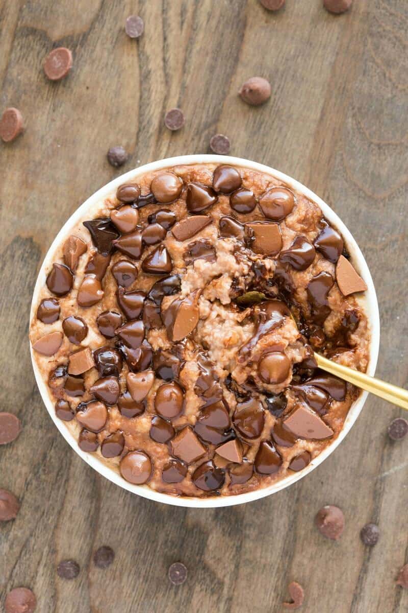 chocolate protein overnight oats