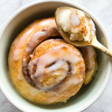 single serve cinnamon roll