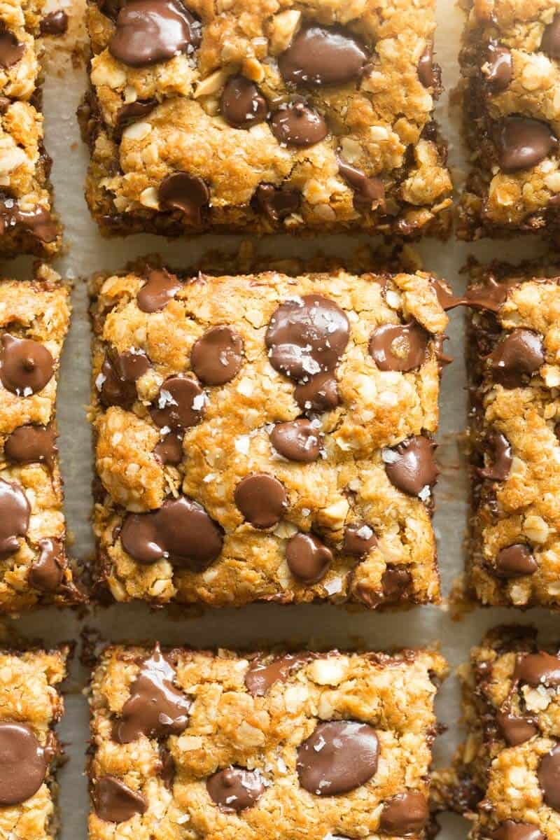 healthy oatmeal cookie bars
