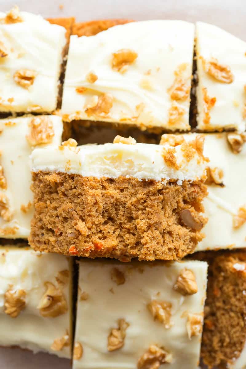 paleo carrot cake with frosting