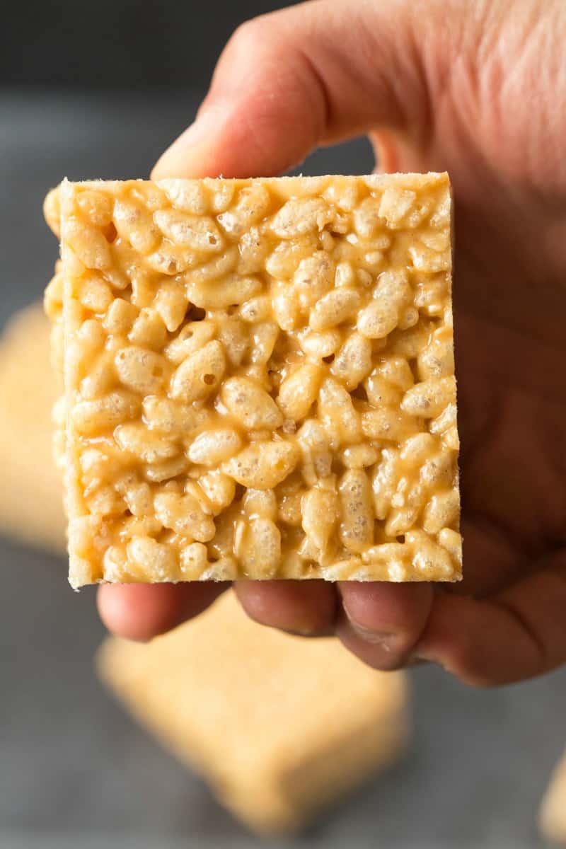 Peanut butter rice krispie bars