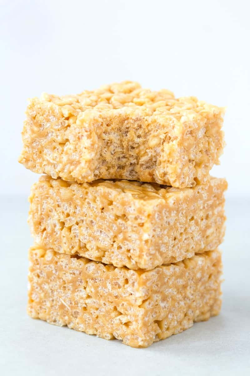 Peanut Butter Rice Crispies Without Marshmallows {3 Ingredients} - The ...