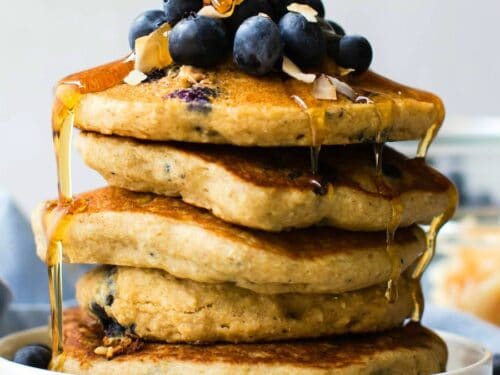 Perfect Vegan Blueberry Pancakes No Flour Gluten Free The Big Man S World