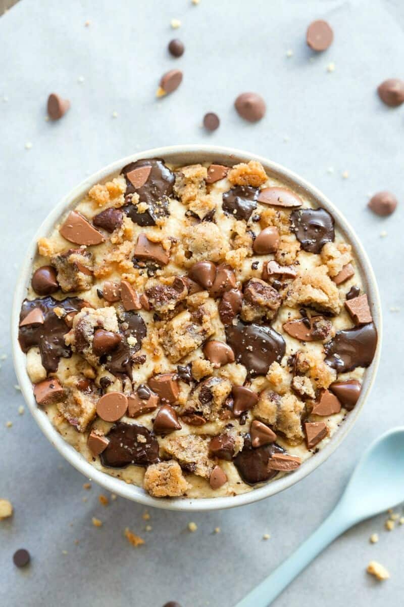 vegan cookie dough overnight oats