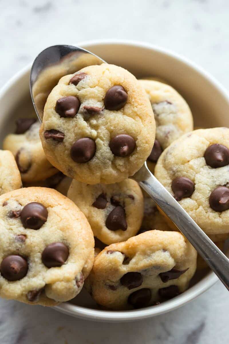 bowl of homemade cookie cereal.