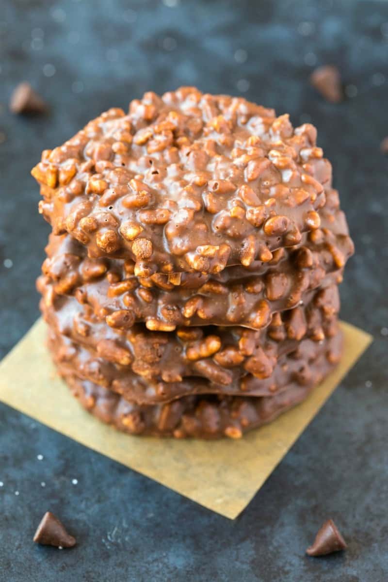 chocolate peanut butter crunch cookies