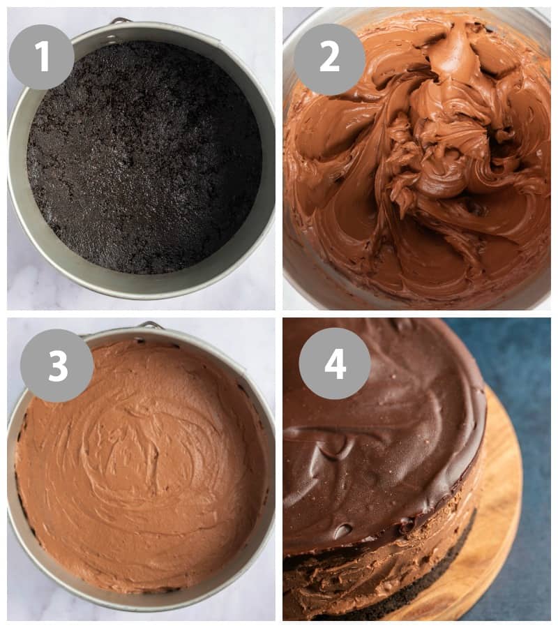 how to make a no bake chocolate cheesecake. 
