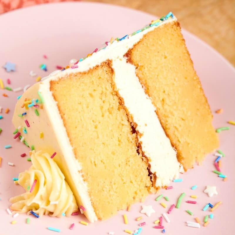 Keto Birthday Cake- The Best Vanilla Cake - The Big Man's World ®