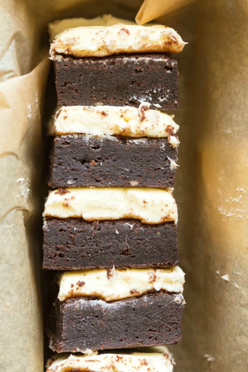 low carb brownies made with cream cheese