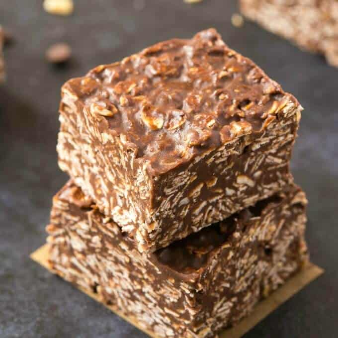 No Bake Chocolate Oatmeal Bars 5 Ingredients The Big Man S World