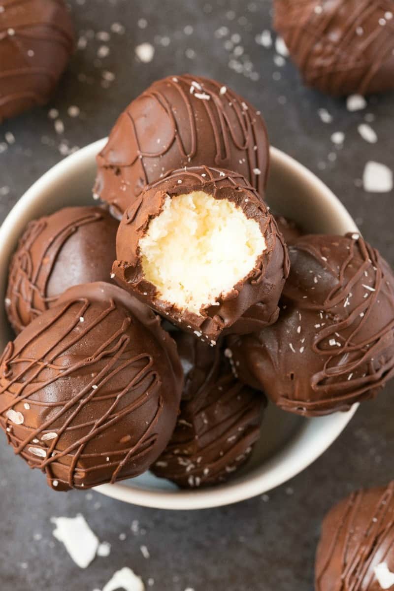 chocolate coconut balls.