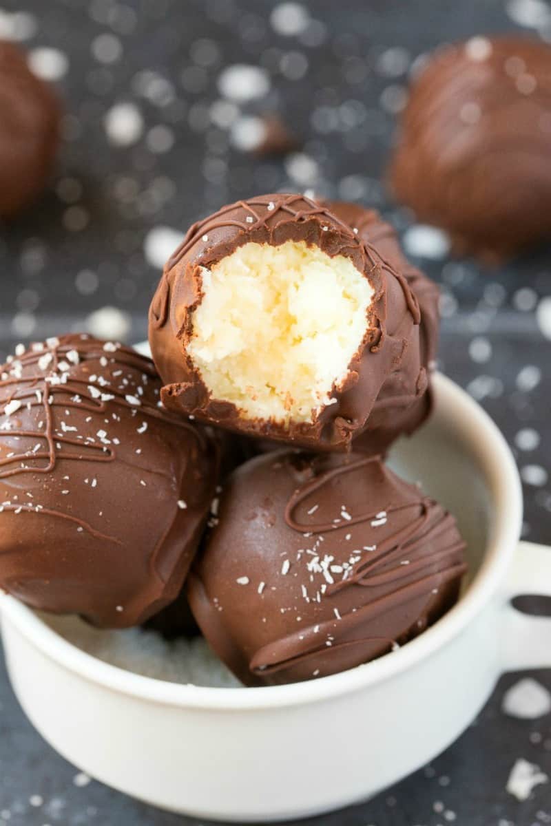 chocolate coconut bites.