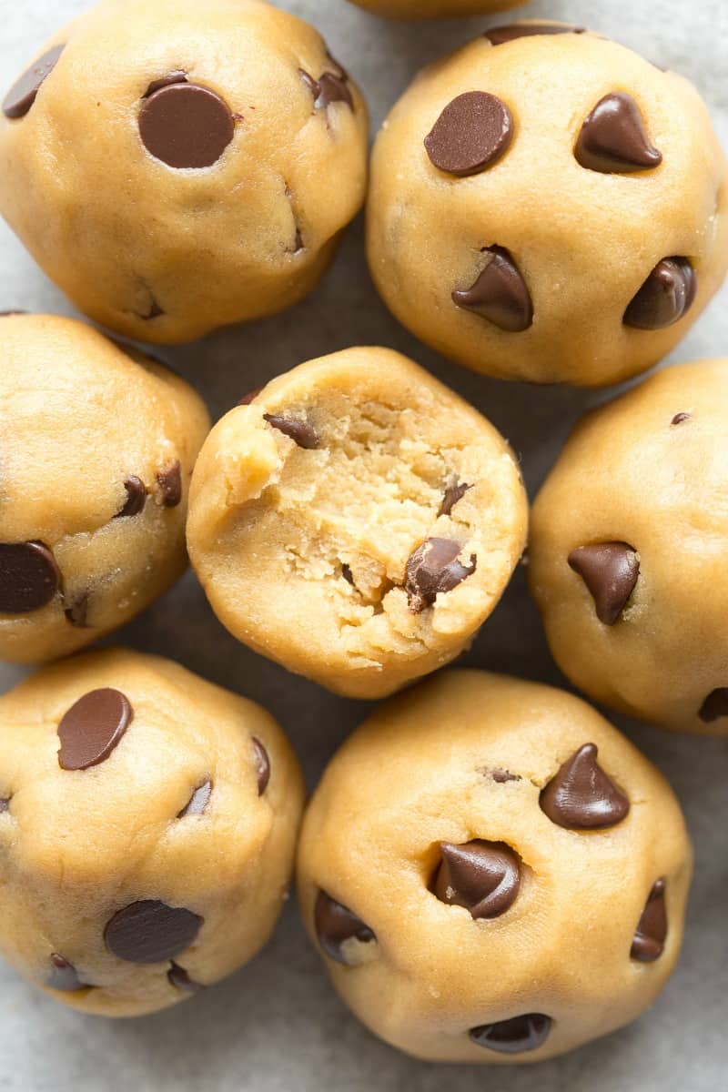 no bake cookie dough balls.