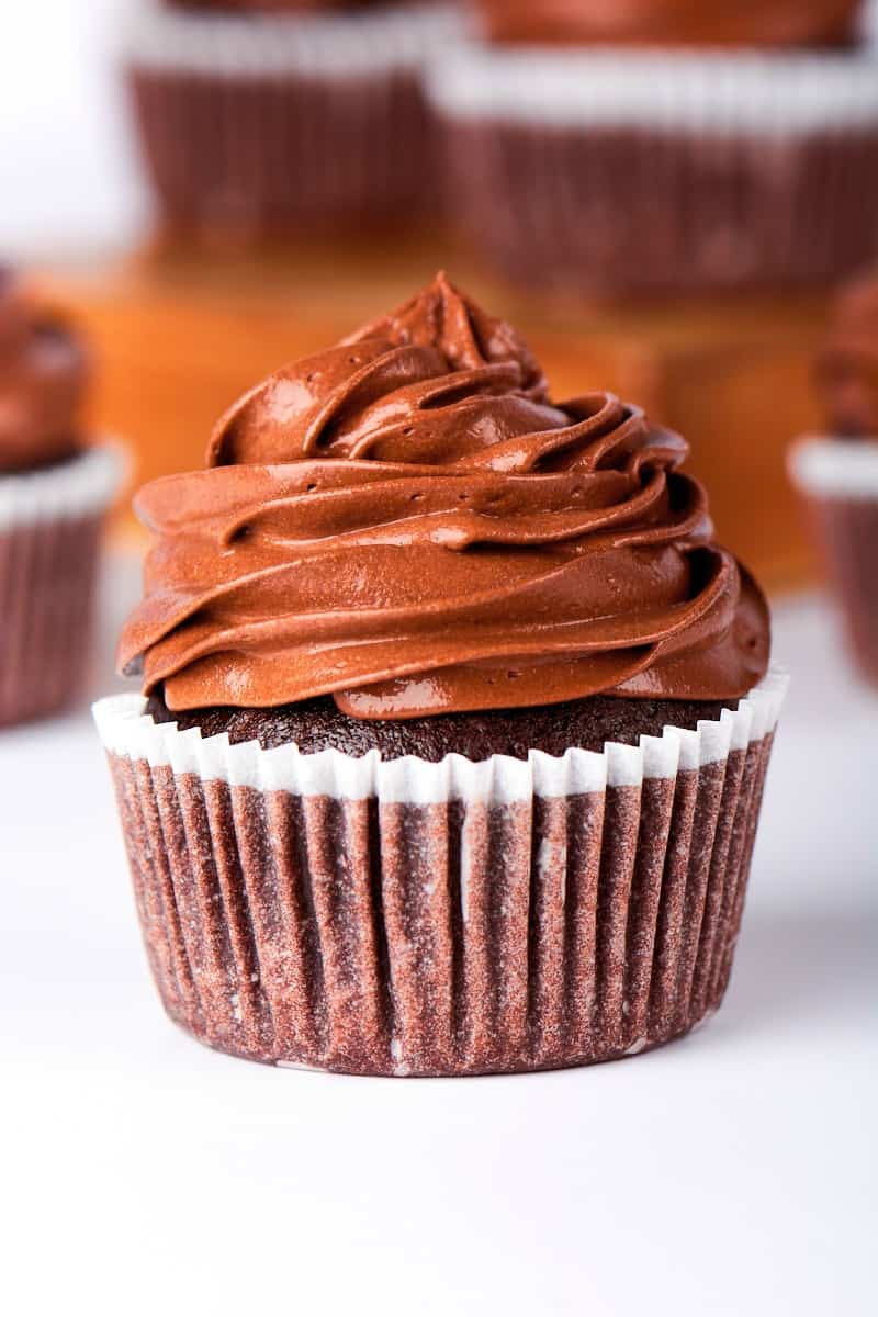  cupcakes au chocolat végétalien