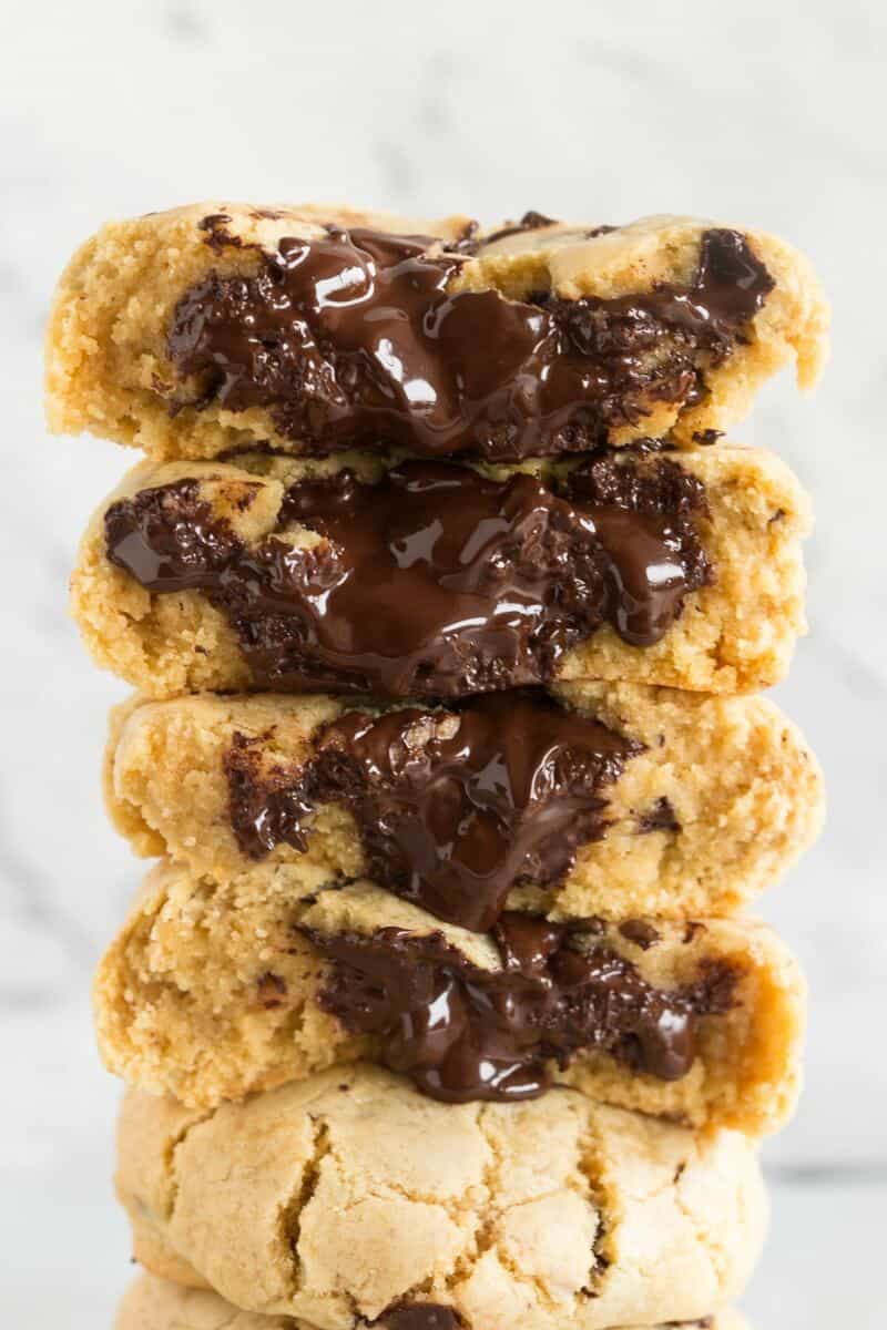 thick chewy chocolate chip cookies