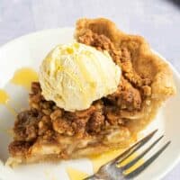 vegan apple crumble pie
