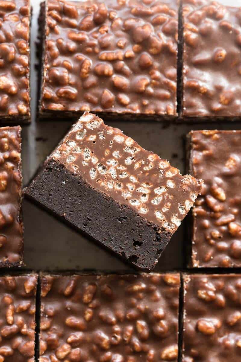 chocolate crunch brownies