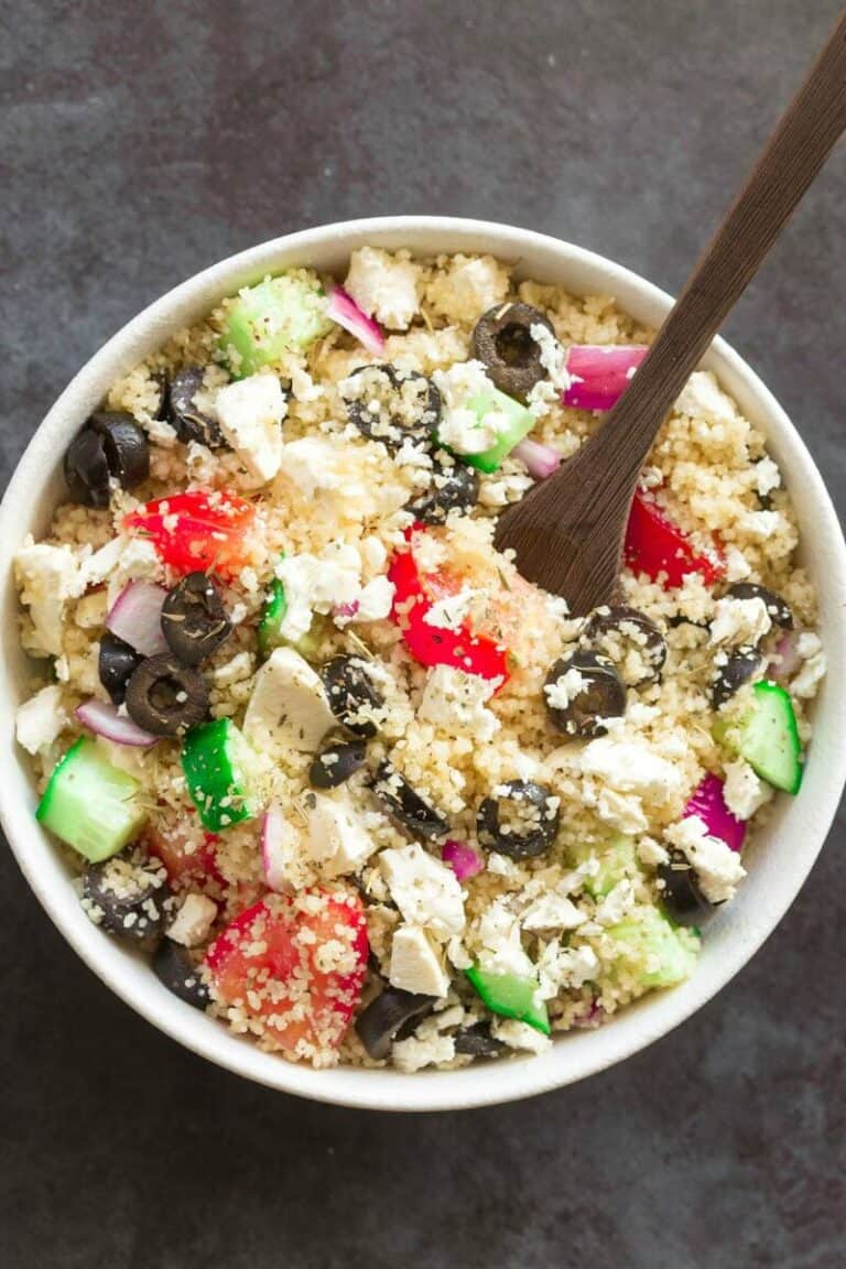 5-Minute Greek Couscous Salad - The Big Man's World