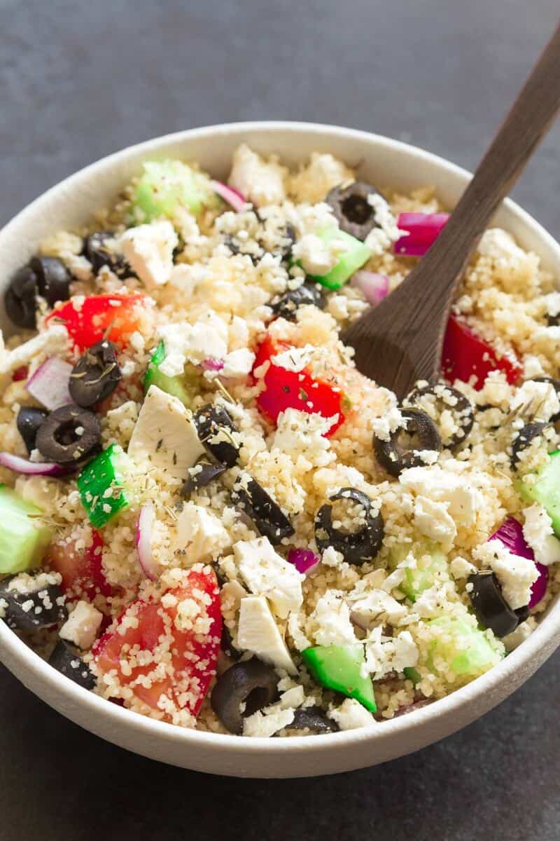 Greek couscous salad