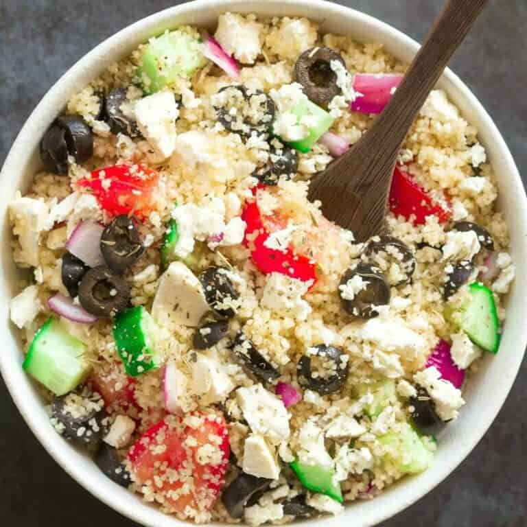 5 Minute Greek Couscous Salad The Big Mans World