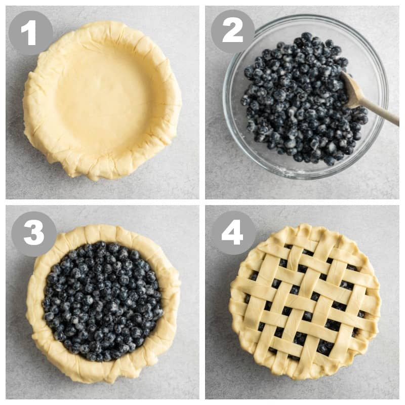 how to make a vegan blueberry pie. 