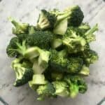 blanched broccoli