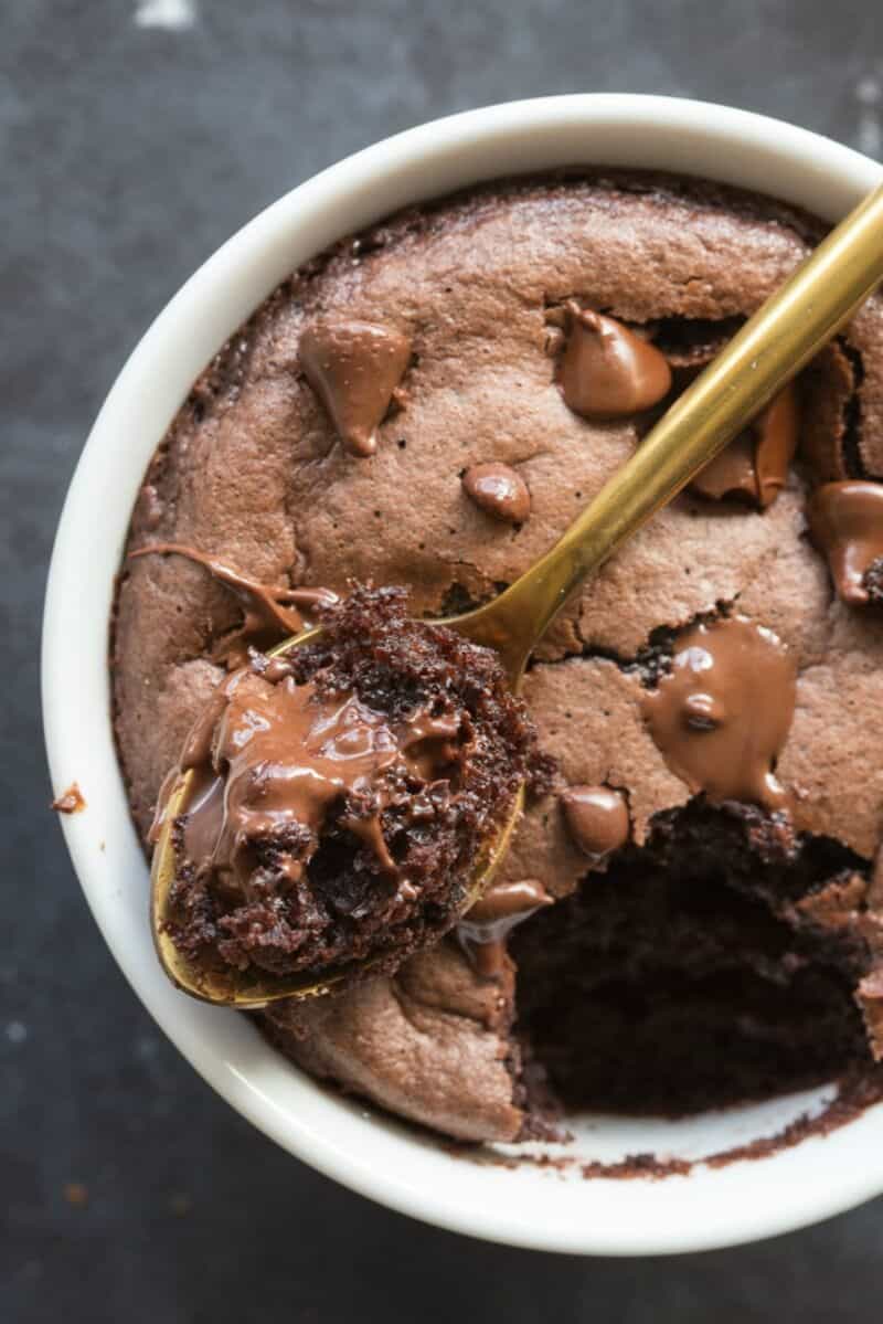 low carb chocolate mug cake