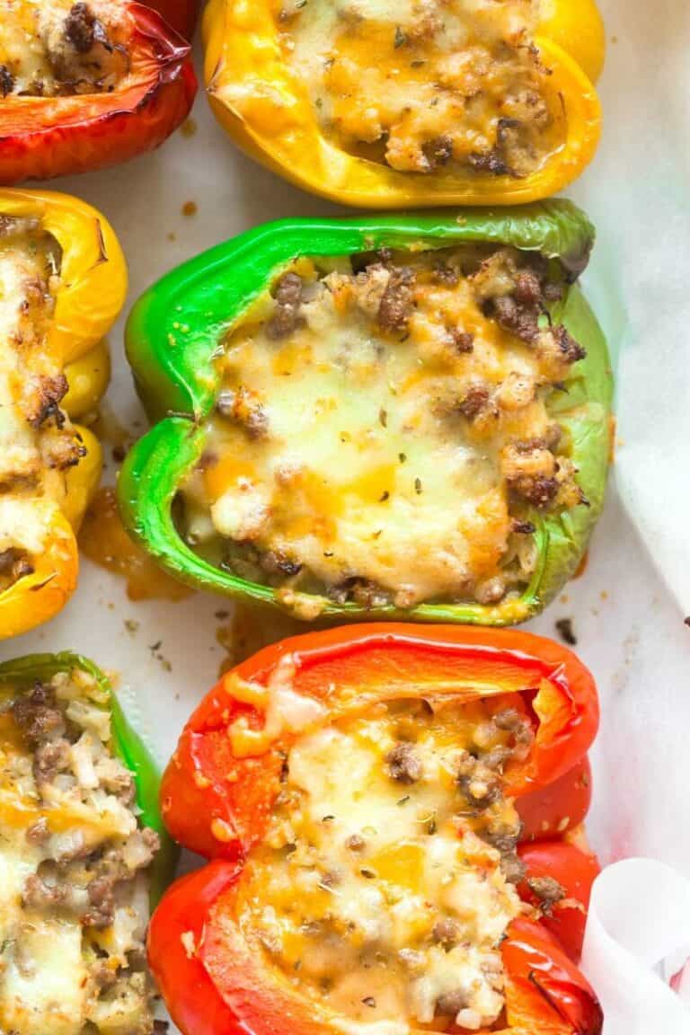 Keto Stuffed Peppers (Vegan!) - The Big Man's World