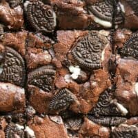 vegan brownies with oreos