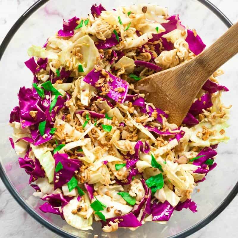 Ramen noodle cabbage salad