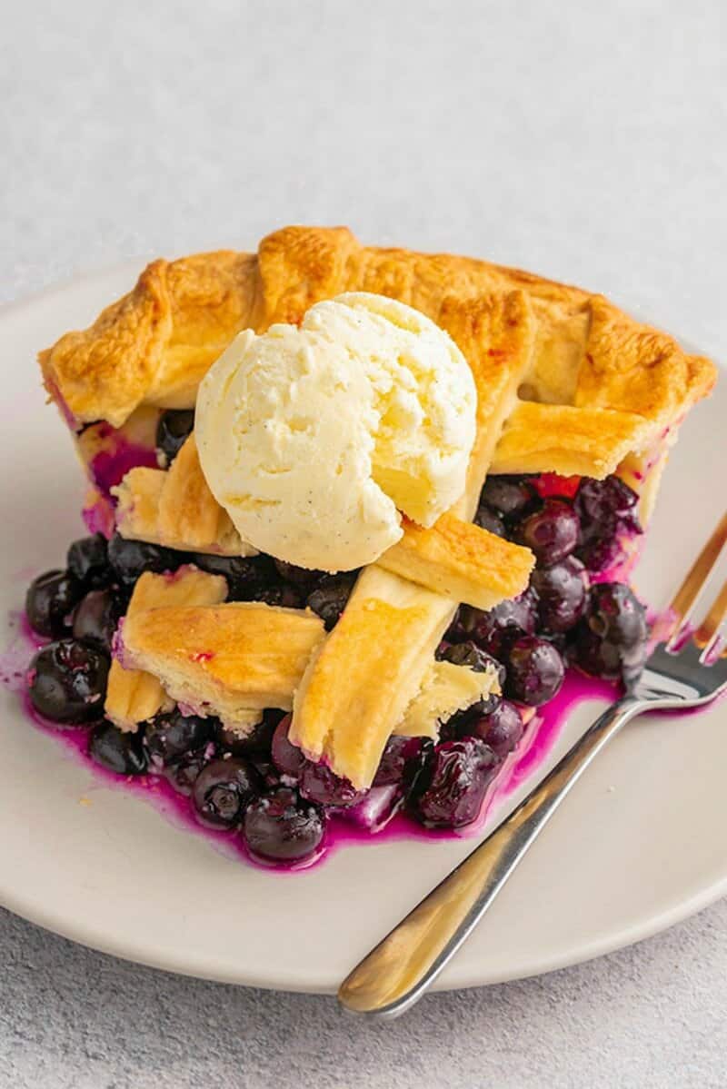 vegan blueberry pie