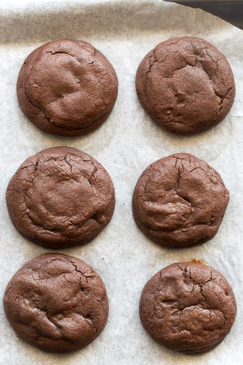 vegan double chocolate cookies