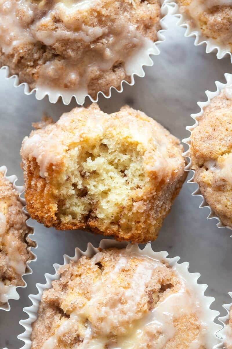 almond flour muffins with streusel. 