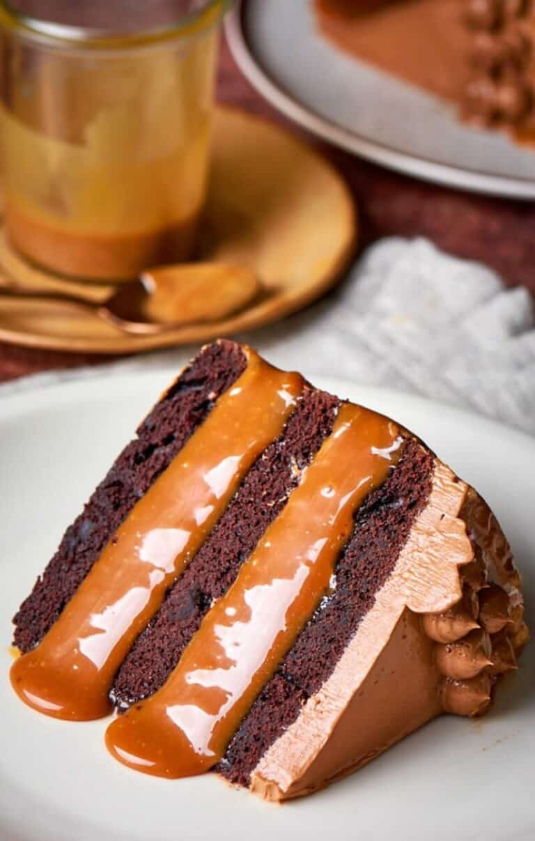 Chocolate Caramel Cake {No Butter or Eggs} The Big Man's World