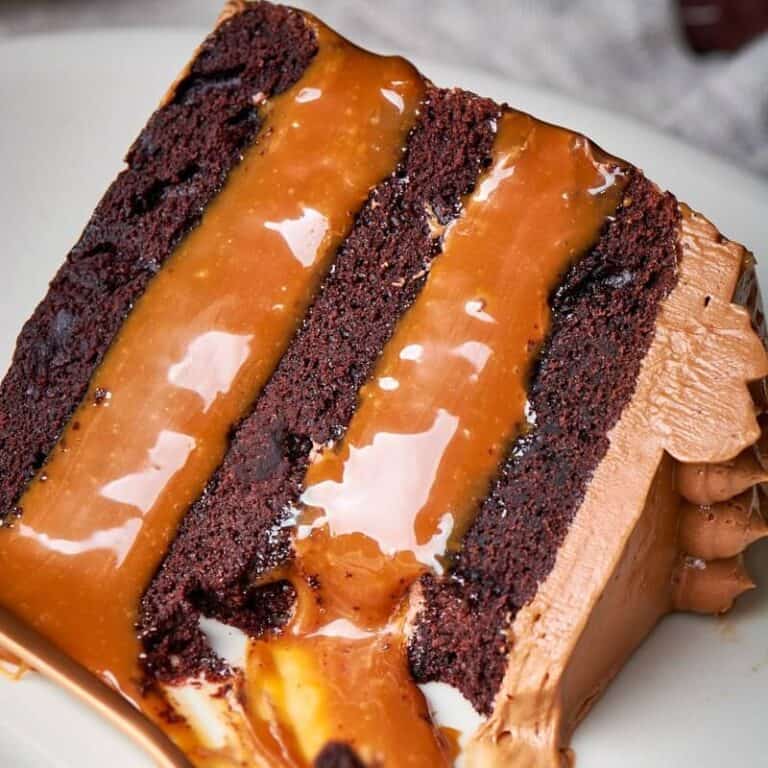 Chocolate Caramel Cake {No Butter or Eggs} The Big Man's World