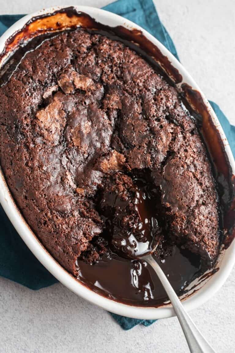 Hot Fudge Chocolate Pudding Cake (NO dairy!) - The Big Man's World