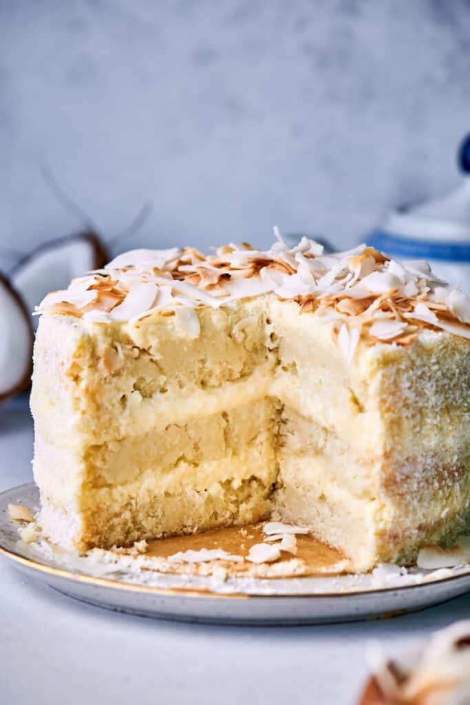 Keto Coconut Cake - The BEST cake! - The Big Man's World