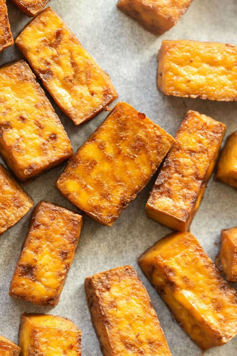 baked tofu.