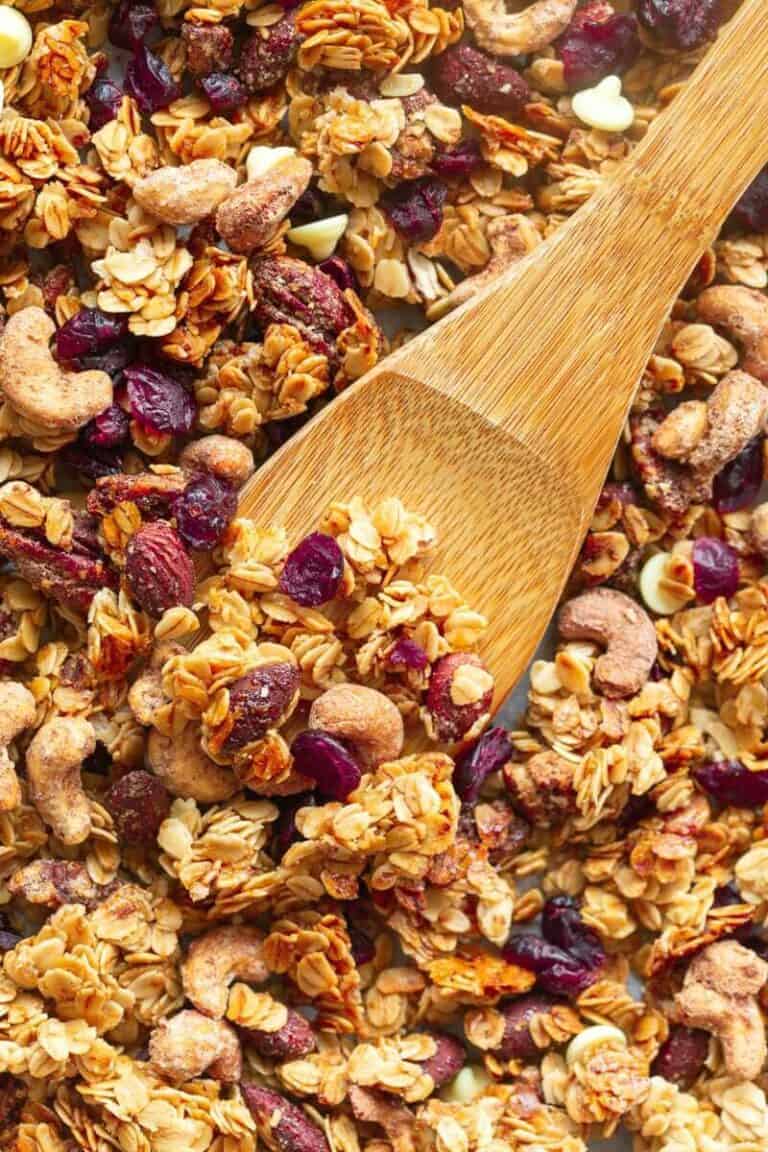 Healthy Granola Recipe (4 Ingredients!)