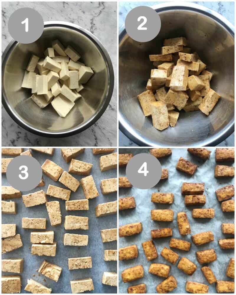 how to make crispy baked tofu.
