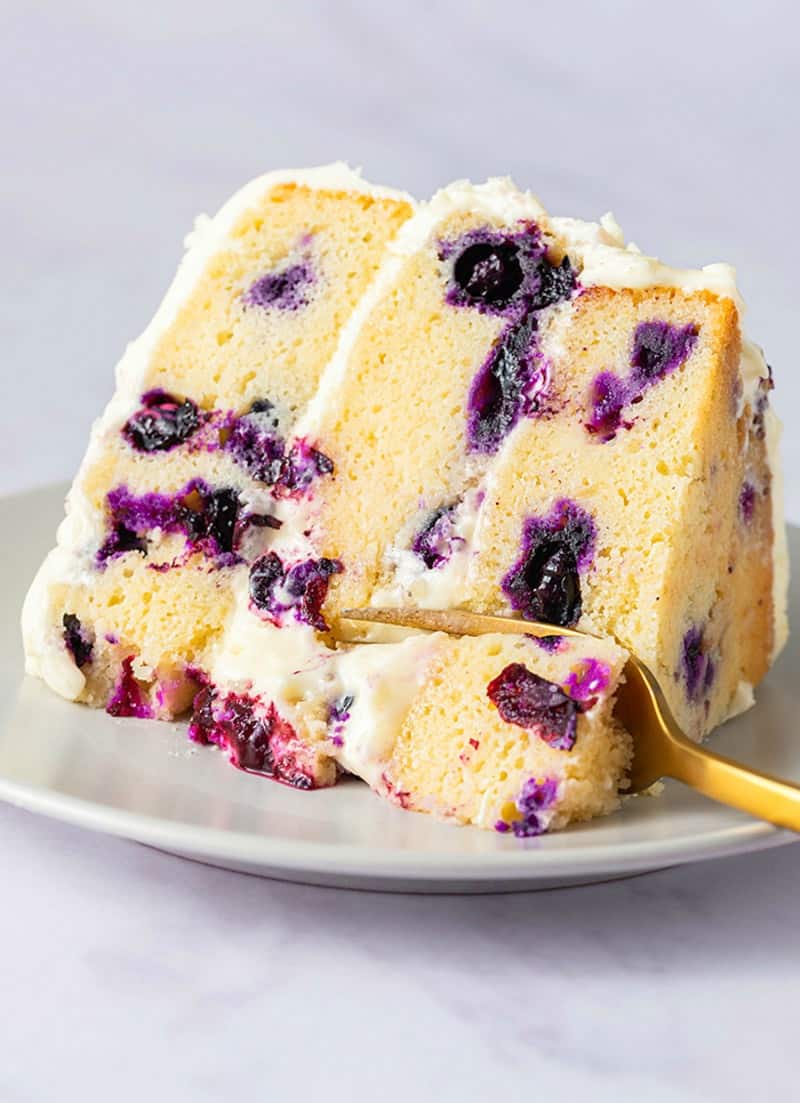 The BEST Lemon Blueberry Cake 40 Day Shape Up