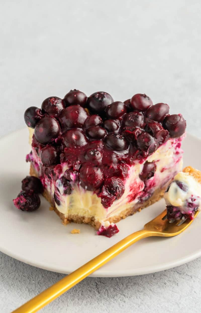 low carb blueberry cheesecake