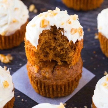carrot cake muffins recipe.