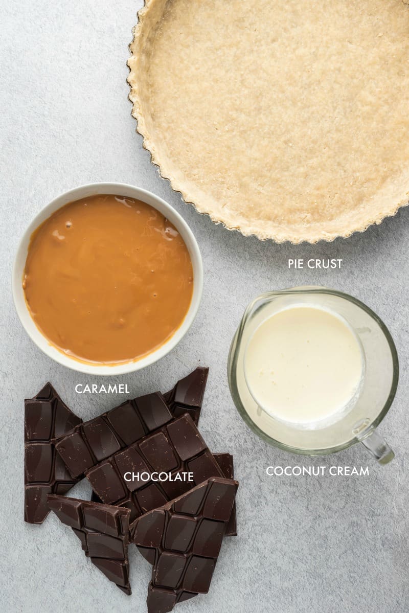 caramel tart ingredients.