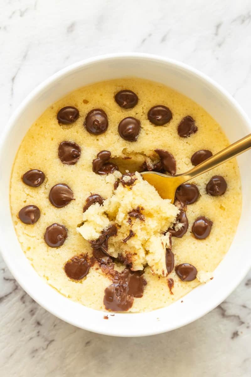 chocolate chip mug cake