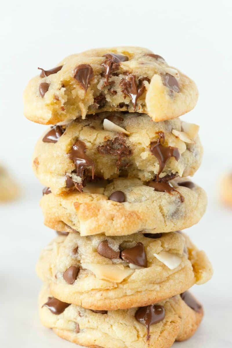 coconut and chocolate chip cookies