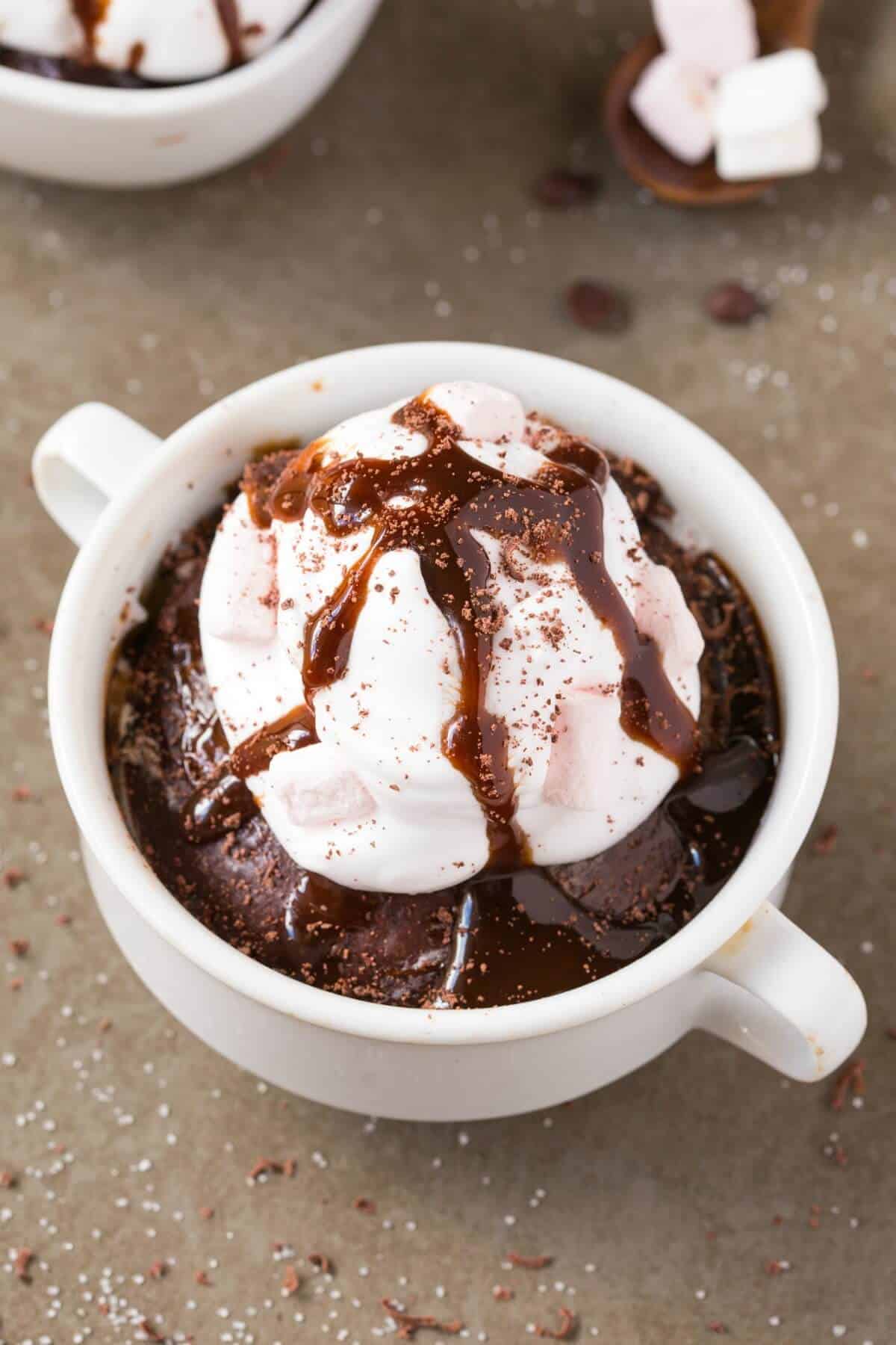 Hot Chocolate Mug Cake No Eggs The Big Mans World 