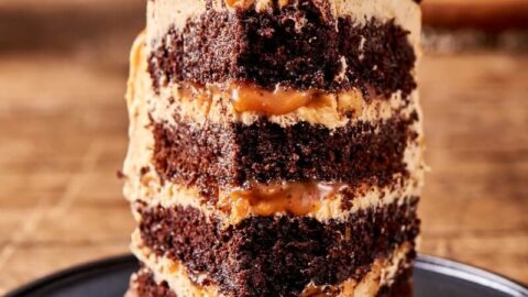 Caramel Smothered SNICKERS® Soda Cake- A Seriously Sweet Big Game Recipe! 