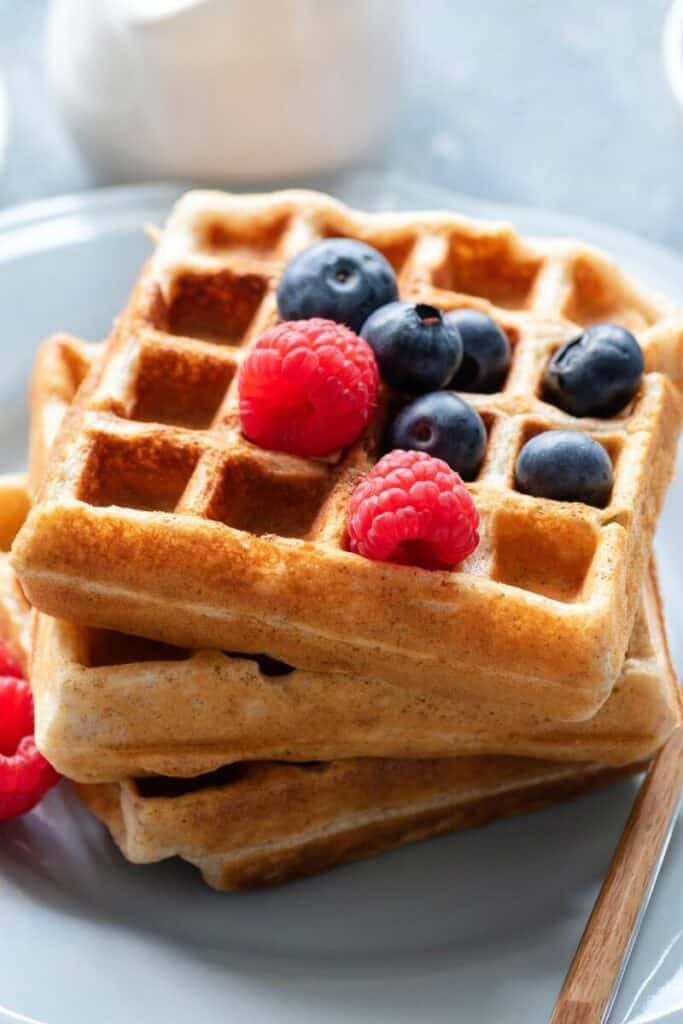 Almond Flour Waffles- Just 6 Ingredients! - The Big Man's World