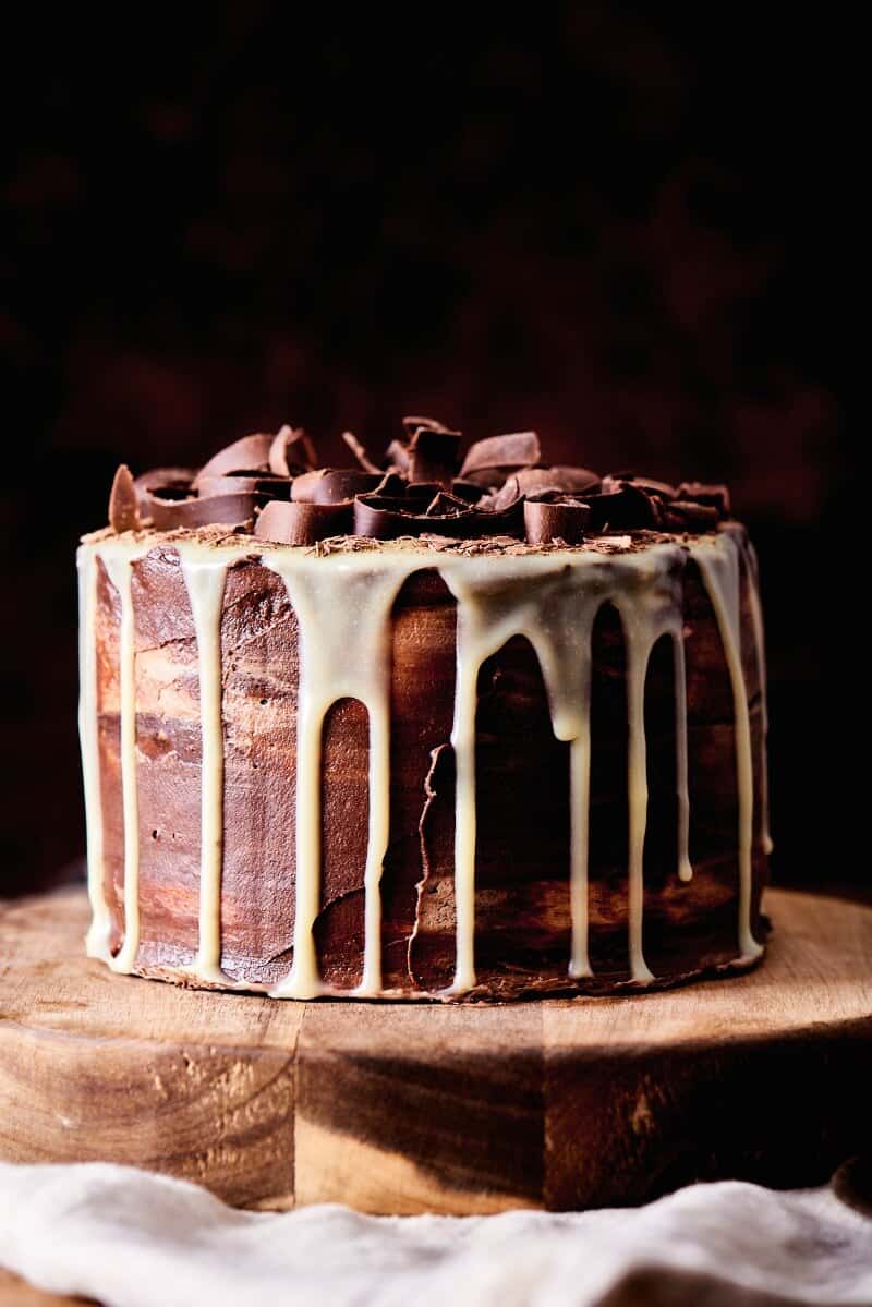 hot chocolate layer cake